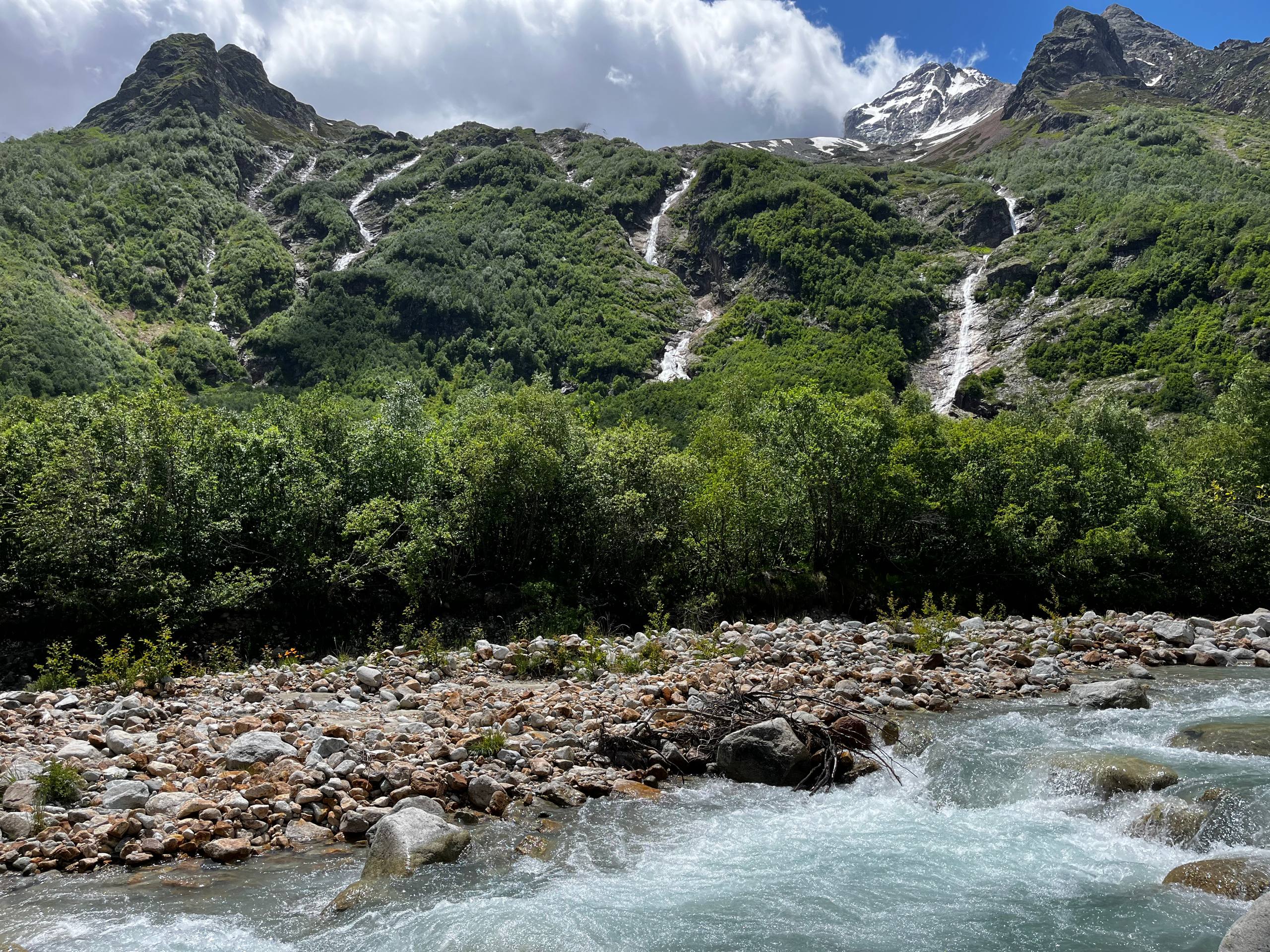 Панорама снежных вершин